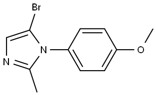 5-bromo-1-(4-methoxyphenyl)-2-methyl-1H-imidazole Struktur