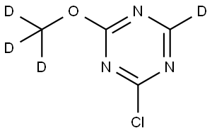 2-chloro-4-(methoxy-d3)-1,3,5-triazine-6-d Struktur