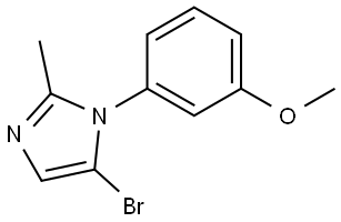 5-bromo-1-(3-methoxyphenyl)-2-methyl-1H-imidazole Struktur