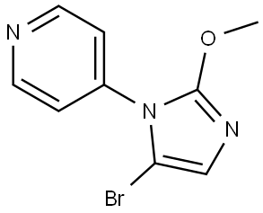 4-(5-bromo-2-methoxy-1H-imidazol-1-yl)pyridine Struktur