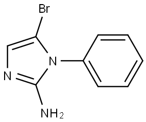 5-bromo-1-phenyl-1H-imidazol-2-amine Struktur