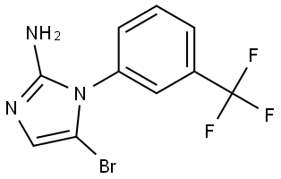 5-bromo-1-(3-(trifluoromethyl)phenyl)-1H-imidazol-2-amine Struktur