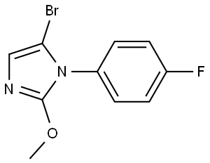 5-bromo-1-(4-fluorophenyl)-2-methoxy-1H-imidazole Struktur