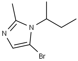 5-bromo-1-(sec-butyl)-2-methyl-1H-imidazole Struktur