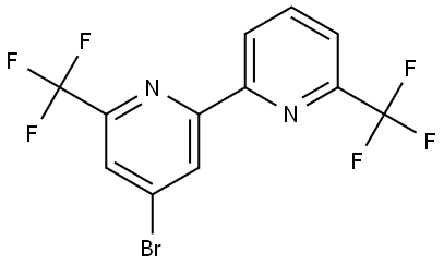 4-bromo-6,6'-bis(trifluoromethyl)-2,2'-bipyridine Struktur