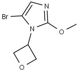 5-bromo-2-methoxy-1-(oxetan-3-yl)-1H-imidazole Struktur