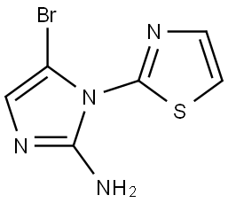 5-bromo-1-(thiazol-2-yl)-1H-imidazol-2-amine Struktur