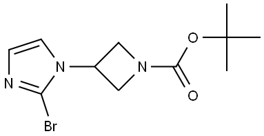 tert-butyl 3-(2-bromo-1H-imidazol-1-yl)azetidine-1-carboxylate Struktur