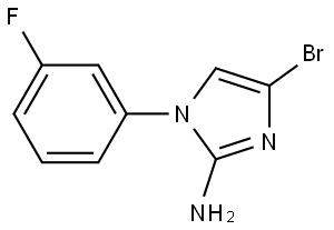 4-bromo-1-(3-fluorophenyl)-1H-imidazol-2-amine Struktur