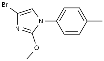 4-bromo-2-methoxy-1-(p-tolyl)-1H-imidazole Struktur