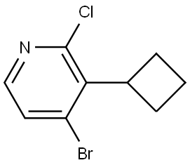 4-bromo-2-chloro-3-cyclobutylpyridine Struktur