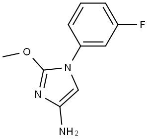 1-(3-fluorophenyl)-2-methoxy-1H-imidazol-4-amine Struktur