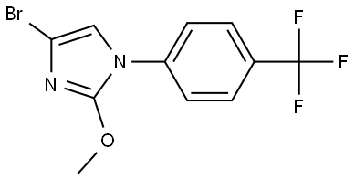 4-bromo-2-methoxy-1-(4-(trifluoromethyl)phenyl)-1H-imidazole Struktur