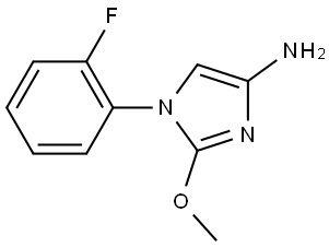 1-(2-fluorophenyl)-2-methoxy-1H-imidazol-4-amine Struktur