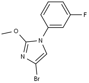 4-bromo-1-(3-fluorophenyl)-2-methoxy-1H-imidazole Struktur