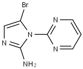 5-bromo-1-(pyrimidin-2-yl)-1H-imidazol-2-amine Struktur