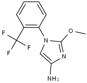 2-methoxy-1-(2-(trifluoromethyl)phenyl)-1H-imidazol-4-amine Struktur