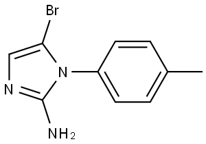 5-bromo-1-(p-tolyl)-1H-imidazol-2-amine Struktur