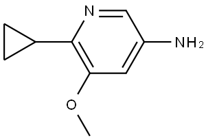 6-cyclopropyl-5-methoxypyridin-3-amine Struktur