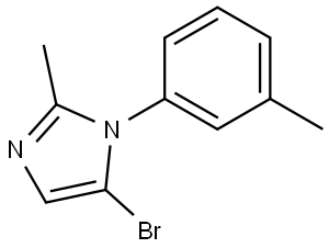 5-bromo-2-methyl-1-(m-tolyl)-1H-imidazole Struktur