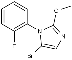 5-bromo-1-(2-fluorophenyl)-2-methoxy-1H-imidazole Struktur