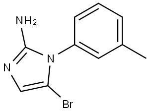 5-bromo-1-(m-tolyl)-1H-imidazol-2-amine Struktur