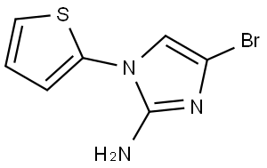 4-bromo-1-(thiophen-2-yl)-1H-imidazol-2-amine Struktur