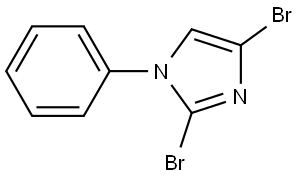 2,4-dibromo-1-phenyl-1H-imidazole Struktur