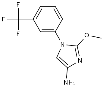 2-methoxy-1-(3-(trifluoromethyl)phenyl)-1H-imidazol-4-amine Struktur