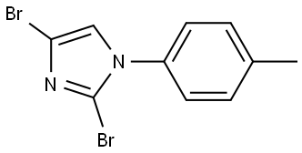 2,4-dibromo-1-(p-tolyl)-1H-imidazole Struktur