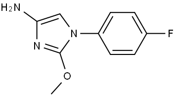 1-(4-fluorophenyl)-2-methoxy-1H-imidazol-4-amine Struktur