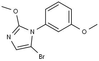 5-bromo-2-methoxy-1-(3-methoxyphenyl)-1H-imidazole Struktur