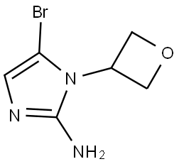 5-bromo-1-(oxetan-3-yl)-1H-imidazol-2-amine Struktur