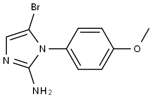 5-bromo-1-(4-methoxyphenyl)-1H-imidazol-2-amine Struktur