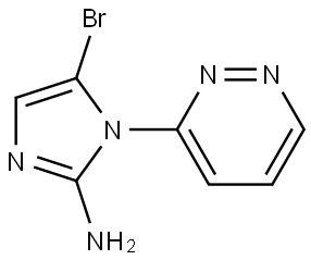 5-bromo-1-(pyridazin-3-yl)-1H-imidazol-2-amine Struktur