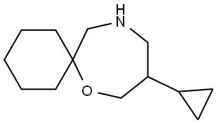 9-Cyclopropyl-7-oxa-11-azaspiro[5.6]dodecane Struktur