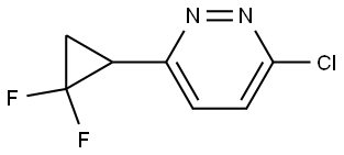 3-chloro-6-(2,2-difluorocyclopropyl)pyridazine Struktur