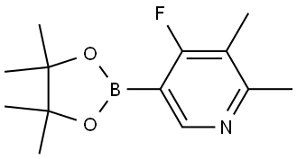 4-fluoro-2,3-dimethyl-5-(4,4,5,5-tetramethyl-1,3,2-dioxaborolan-2-yl)pyridine Struktur