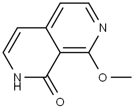 2,7-Naphthyridin-1(2H)-one, 8-methoxy- Struktur