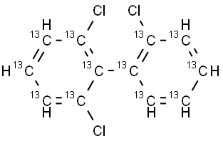 2,2',6-TRICB (PCB-19) (13C12, 99%) 40+/-2 ug/ml in Nonane Struktur