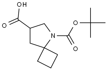 5-(1,1-Dimethylethyl) 5-azaspiro[3.4]octane-5,7-dicarboxylate Struktur