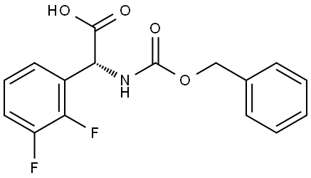 (R)-2-(((benzyloxy)carbonyl)amino)-2-(2,3-difluorophenyl)acetic acid Struktur