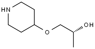 (R)-1-(4-Piperidinyloxy)-2-propanol Struktur