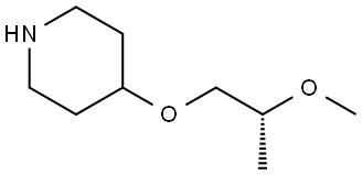 (R)-4-(2-methoxypropoxy)piperidine Struktur