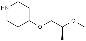 (S)-4-(2-methoxypropoxy)piperidine Struktur