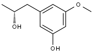 (R)-3-(2-hydroxypropyl)-5-methoxyphenol Struktur