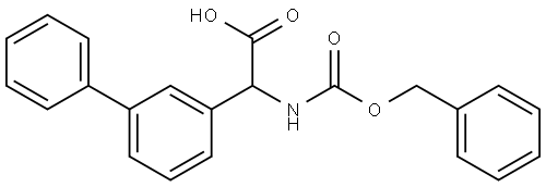 2-([1,1'-biphenyl]-3-yl)-2-(((benzyloxy)carbonyl)amino)acetic acid Struktur