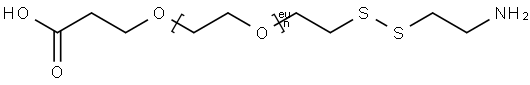 Amino-SS-PEG12-acid, 2353410-08-7, 結(jié)構(gòu)式