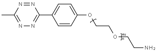 Methyltetrazine-PEG24-amine Struktur