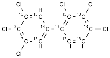 2,3,3',4,4',5'-HEXACB (PCB-157) (13C12, 99%) 40+/-2 ug/ml in Nonane Struktur